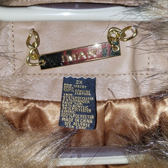 Iman leather jacket and purse combo - Picture 6 of 8